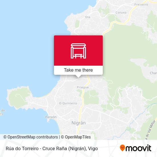 Rúa do Torreiro - Cruce Raña (Nigrán) map