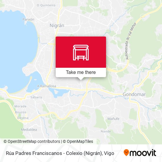 Rúa Padres Franciscanos - Colexio (Nigrán) map