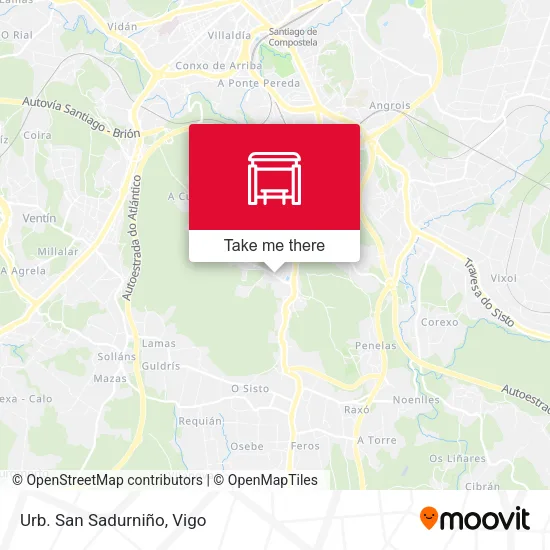 Urb. San Sadurniño map