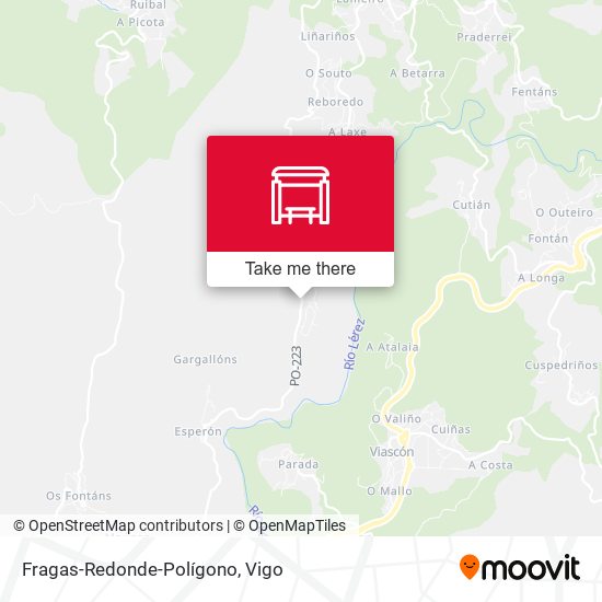 Fragas-Redonde-Polígono map
