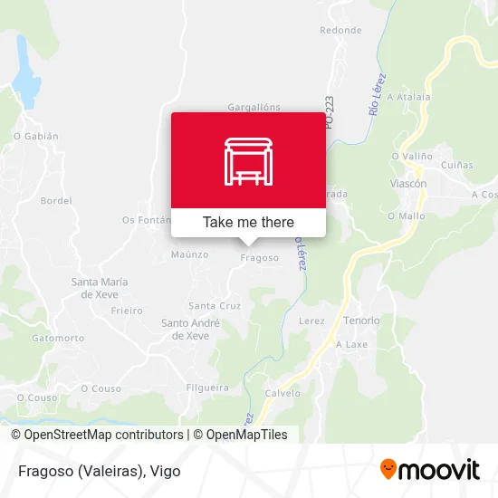 Fragoso (Valeiras) map