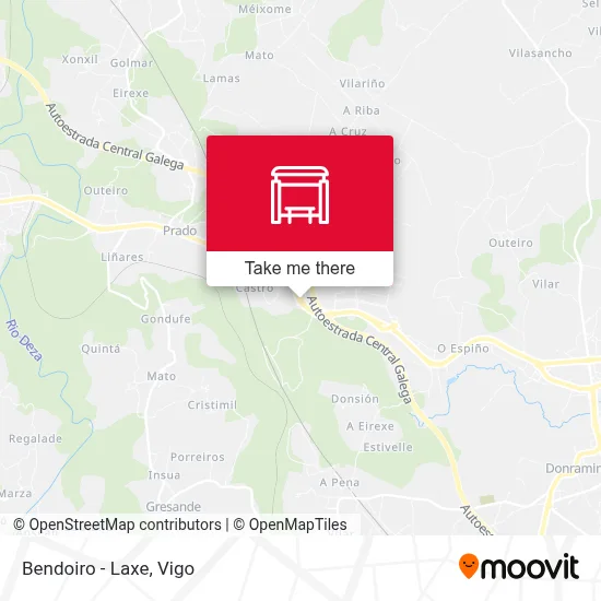 Bendoiro - Laxe map