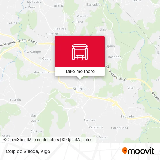 Ceip de Silleda map