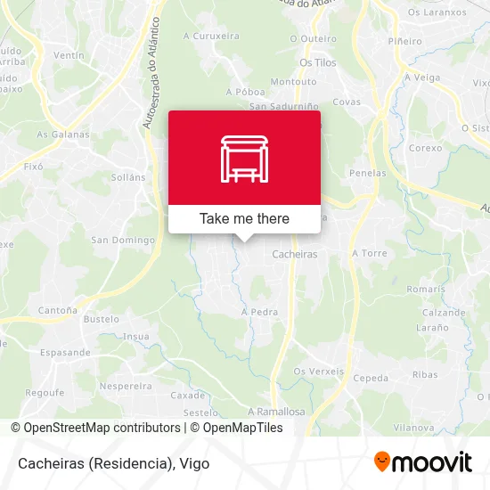 Cacheiras (Residencia) map