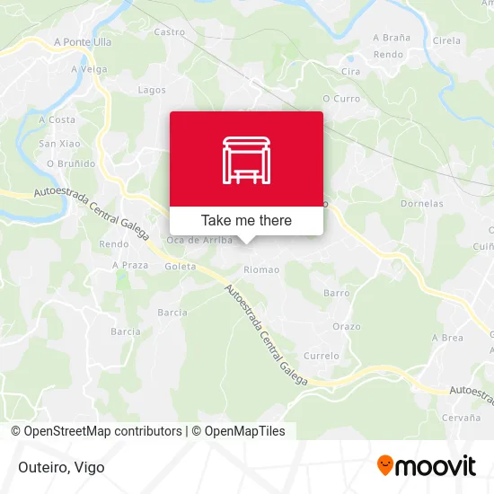 Outeiro map