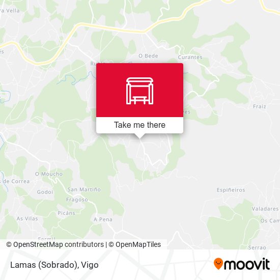 Lamas (Sobrado) map