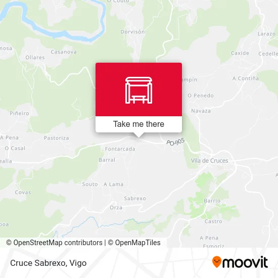 Cruce Sabrexo map