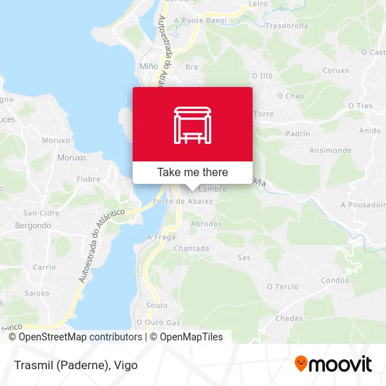 Trasmil (Paderne) map