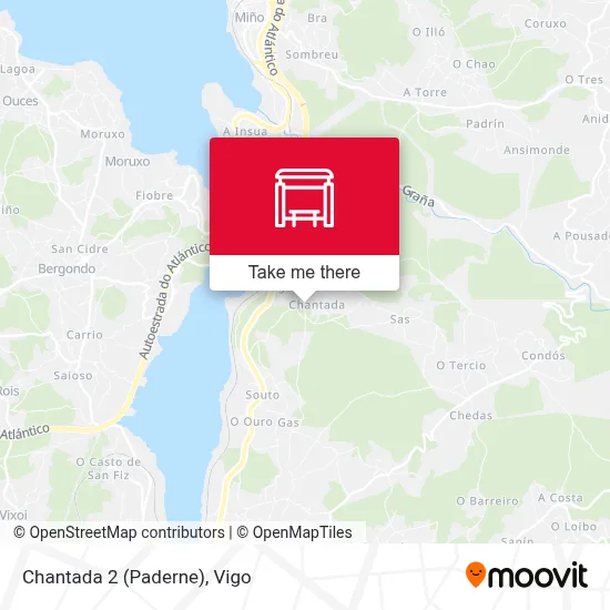 Chantada 2 (Paderne) map