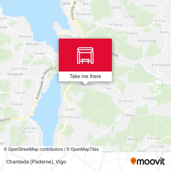 Chantada (Paderne) map