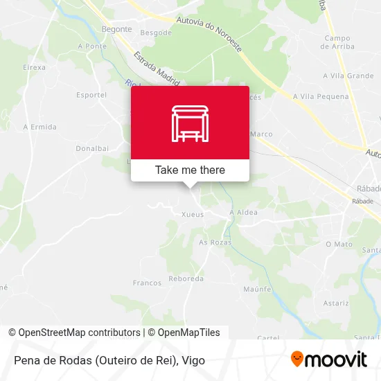 Pena de Rodas (Outeiro de Rei) map