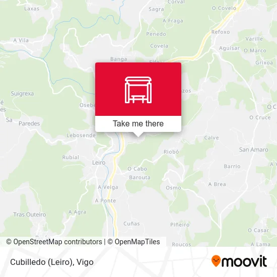 Cubilledo (Leiro) map