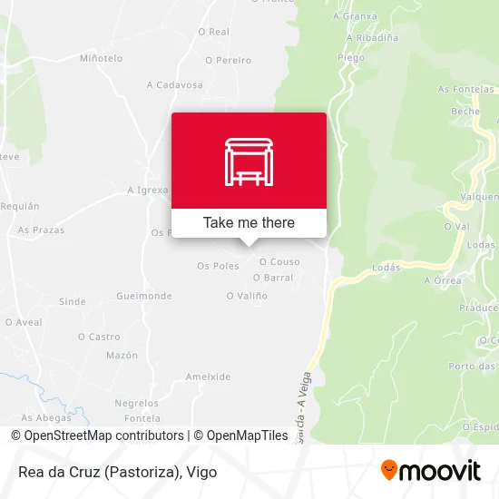 Rea da Cruz (Pastoriza) map
