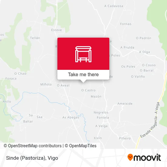 Sinde (Pastoriza) map