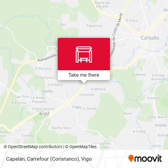 Capelán, Carrefour (Coristanco) map
