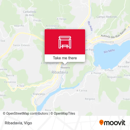 Ribadavia map