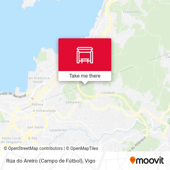 Rúa do Areiro (Campo de Fútbol) map