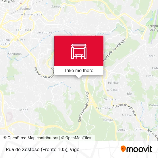 Rúa de Xestoso (Fronte 105) map