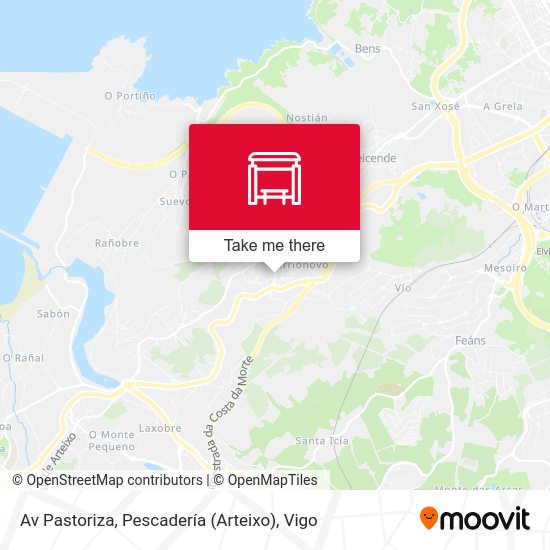 Av Pastoriza, Pescadería (Arteixo) map