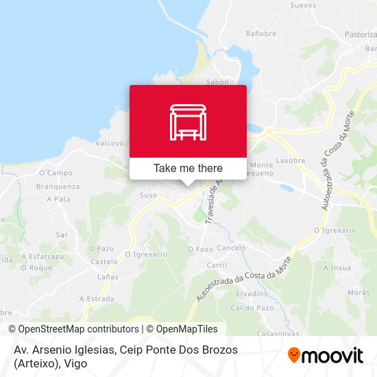 Av. Arsenio Iglesias, Ceip Ponte Dos Brozos (Arteixo) map