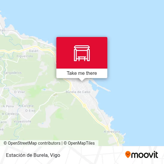 mapa Estación de Burela