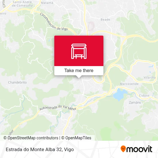 Estrada do Monte Alba 32 map