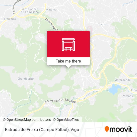 Estrada do Freixo (Campo Fútbol) map