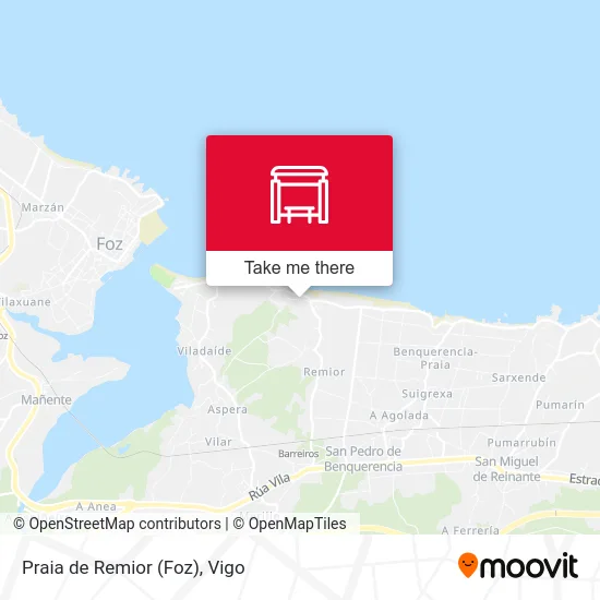 Praia de Remior (Foz) map