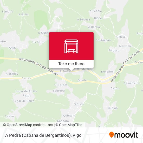 A Pedra (Cabana de Bergantiños) map