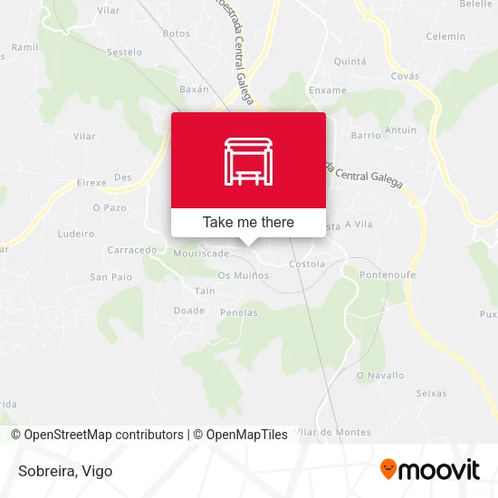 Sobreira map