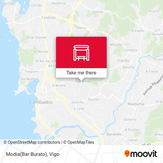Modia(Bar Burato) map