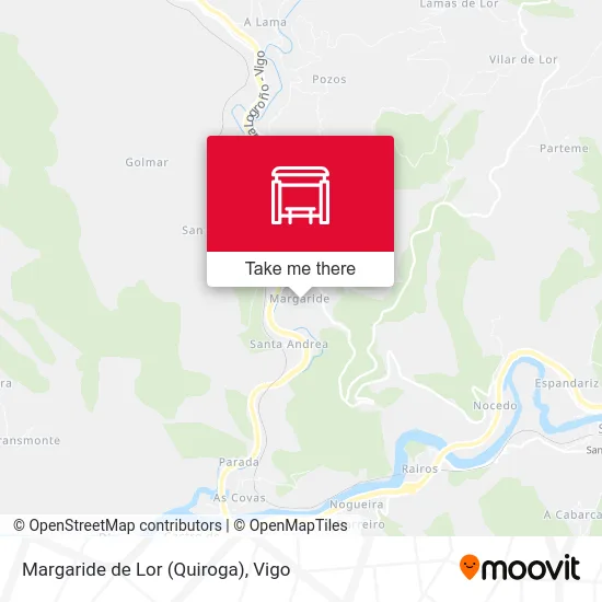 Margaride de Lor (Quiroga) map