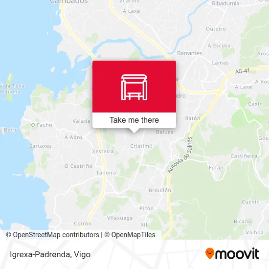 Igrexa-Padrenda map