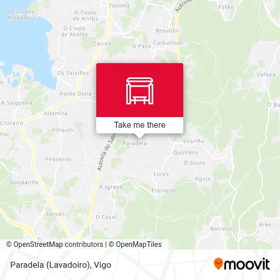 Paradela (Lavadoiro) map
