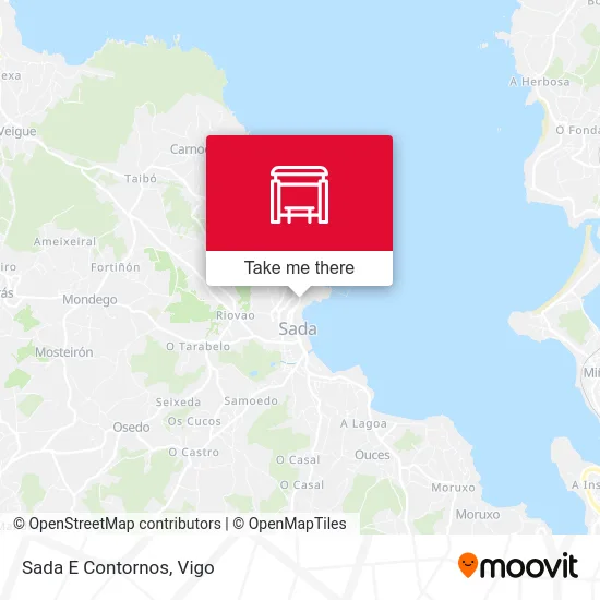 Sada E Contornos map