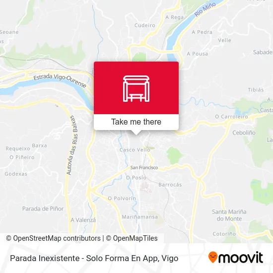 Parada Inexistente - Solo Forma En App map