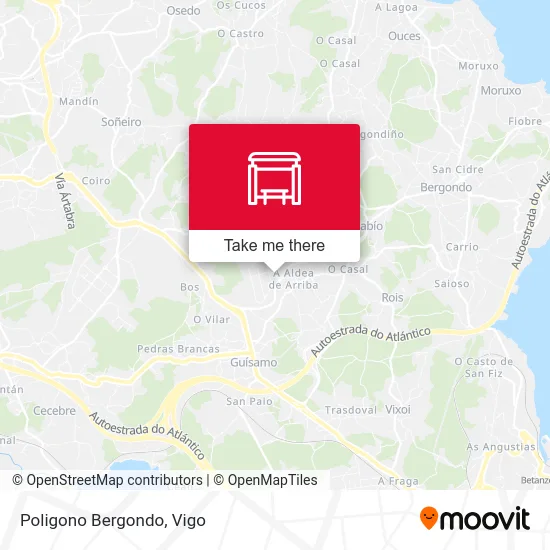 Poligono Bergondo map