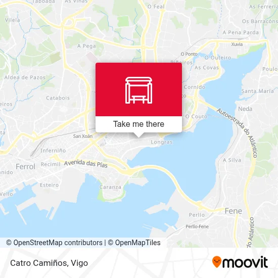 Catro Camiños map