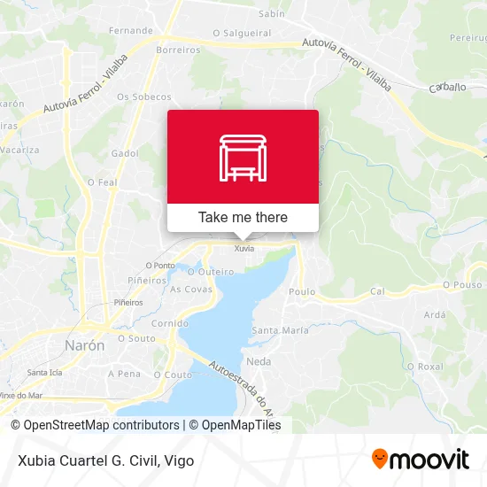 Xubia Cuartel G. Civil map
