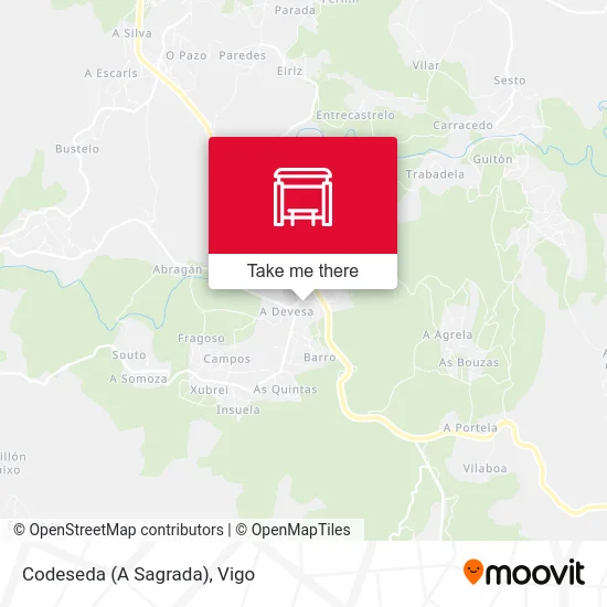 Codeseda (A Sagrada) map