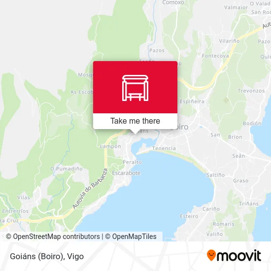 Goiáns (Boiro) map