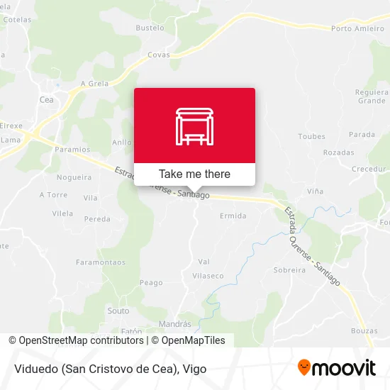 Viduedo (San Cristovo de Cea) map