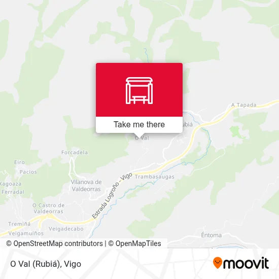 O Val (Rubiá) map