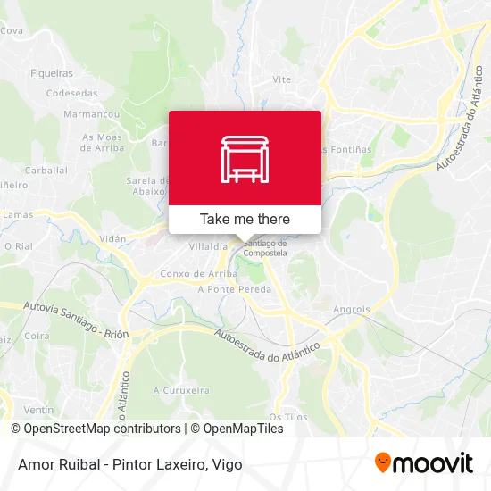 Amor Ruibal - Pintor Laxeiro map