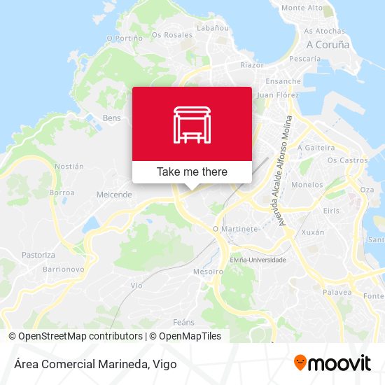 Área Comercial Marineda map