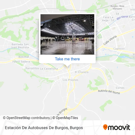 Estación De Autobuses De Burgos map