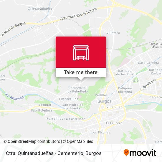 Ctra. Quintanadueñas - Cementerio map