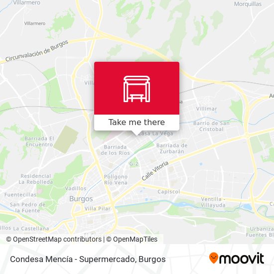 mapa Condesa Mencía - Supermercado