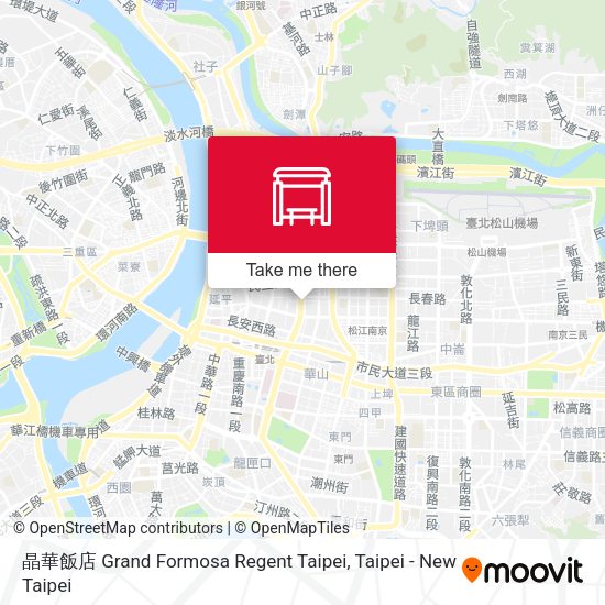 晶華飯店 Grand Formosa Regent Taipei地圖