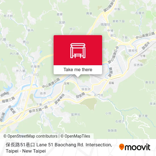 保長路51巷口 Lane 51 Baochang Rd. Intersection map
